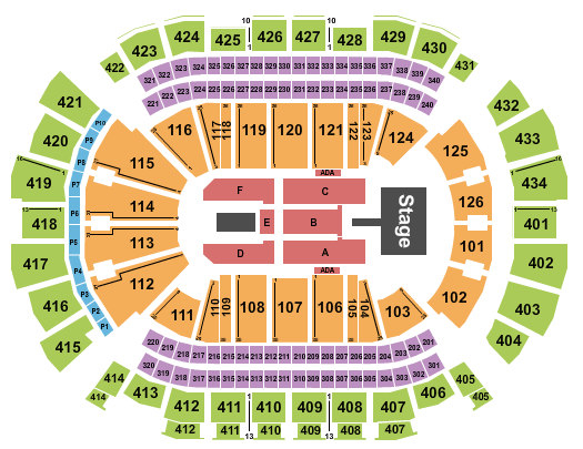 Toyota Center Mana Seating Chart